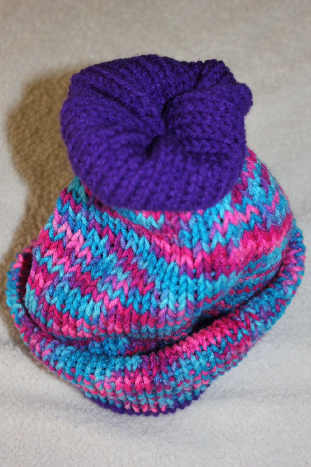 Flower Blossom Knit Hat