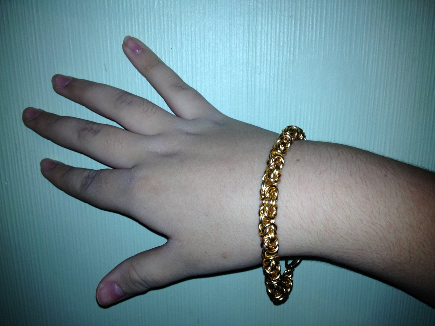 Byzantine, Bird Cage Chainmaille Bracelet.  Made to order, ONLY.