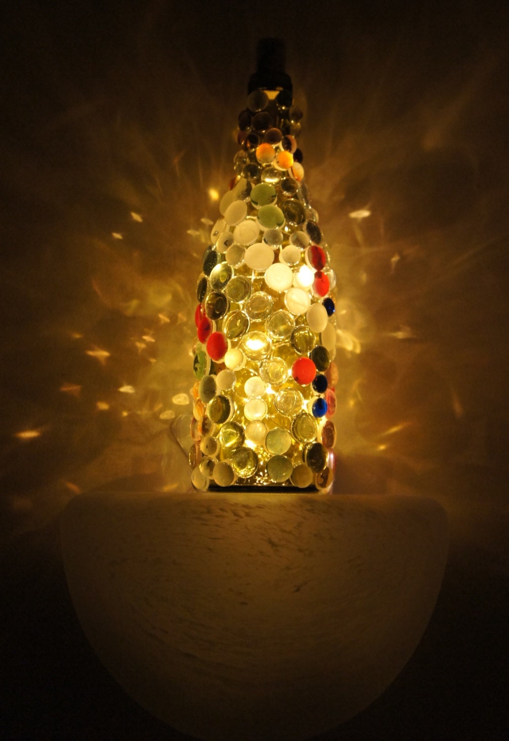 Wine Bottle Lamp - LED battery operated