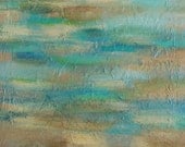 Beach painting. Acrylic abstract original fine art beach painting.  Title, Beachscape 2.  30x40 by Ava