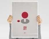 Minimalist Joystick Print. Colorful Retro 1980's Vintage Print, hipster print, geekery art, nursery room, kids art, Video games.