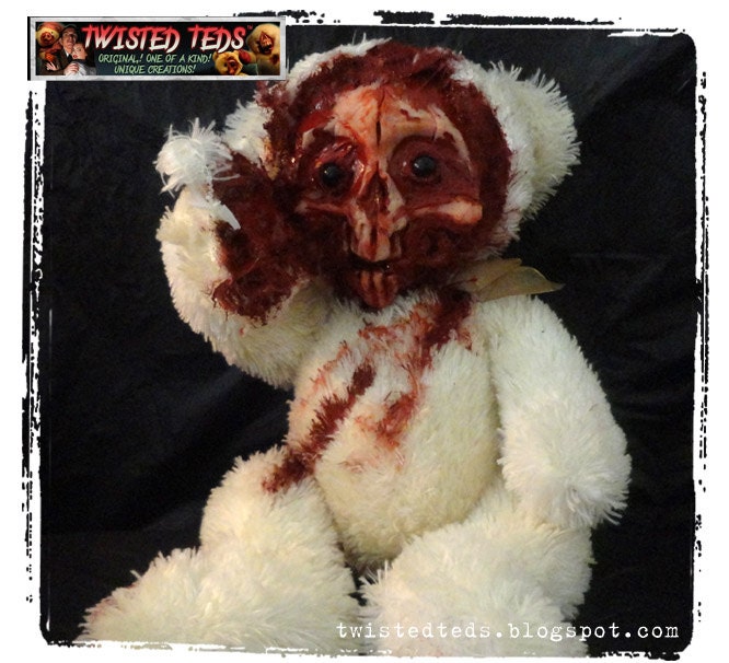 One of A kind unique Zombie Teddy Bear
