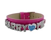DIY 1D I love  1D  Harry Me Niall Chain Heart Crystals Letter Beautiful Bracelet Liam