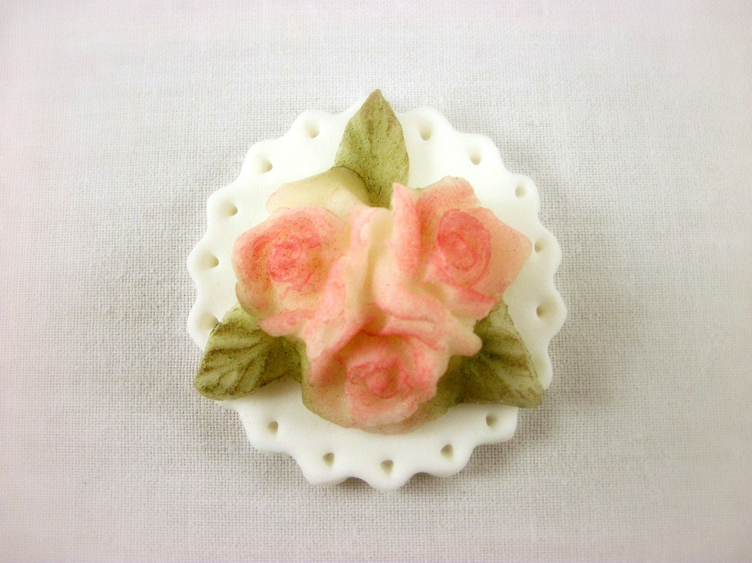 Wedding Cupcake Topper, Rose Fondant Topper, Anniversary Topper, Edible Topper, Engagement Cookies, Romantic Cupcakes-12 pcs Il_570xn