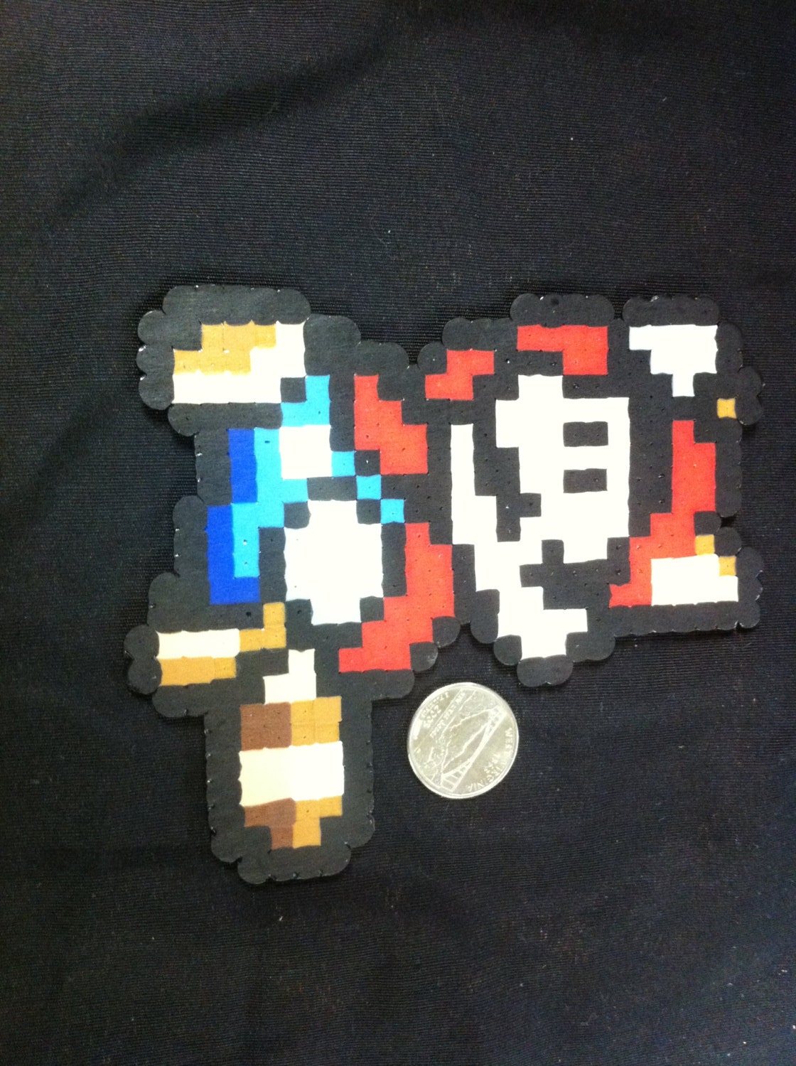 Super Mario Bros 3 Raccoon Suit Pixel Art Bead Sprite