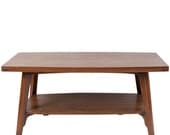 One of a kind vintage 1960s retro cocktail/coffee table with great mid-century design lines handmade in Burmese teak
