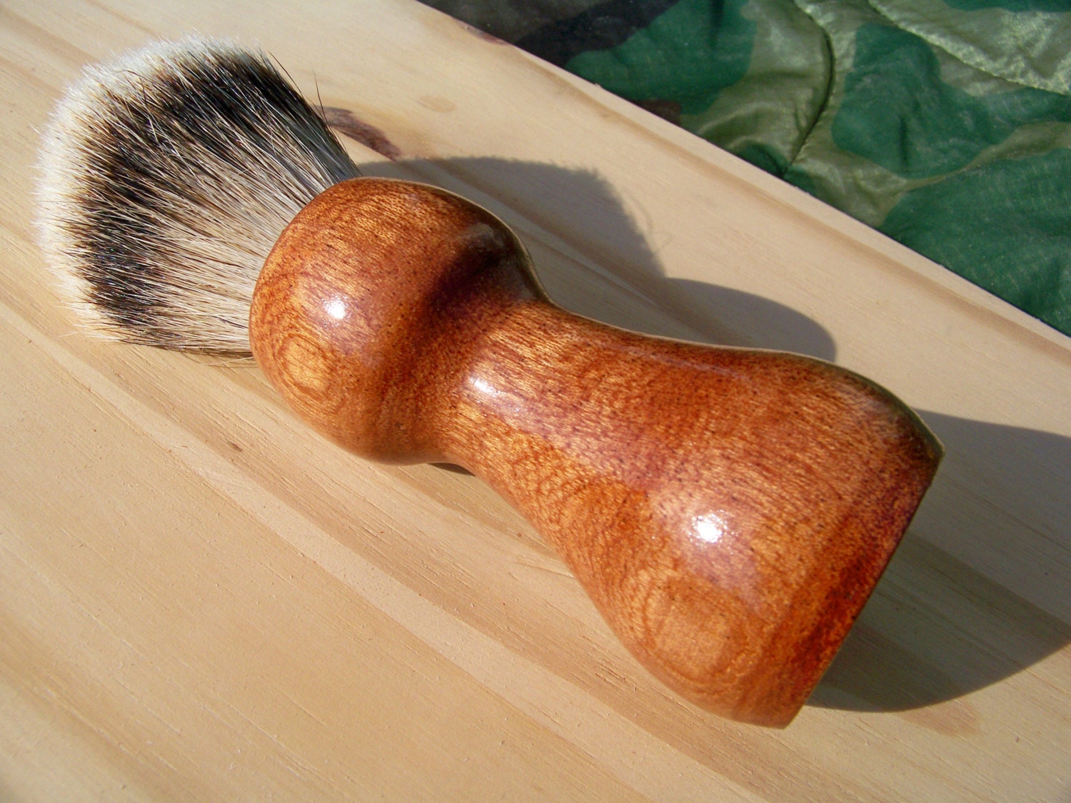 Sapele Shaving Brush - High quality Silvertip Badger - Wetshaving