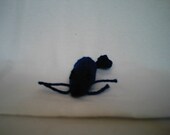 Catnip Toy Blue Crocheted Mouse