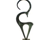 Big Bronze Ibex, Greek Metal Art, Big Bronze Sculpture, Metal Animal 13inches Height.