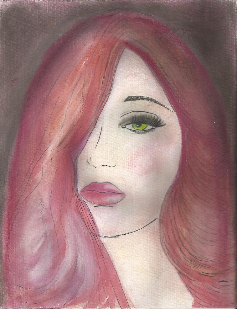 Beautiful Fashion illustration print from original watercolor