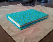 5" x 7" hand-sewn sketch journal with home-made cover.