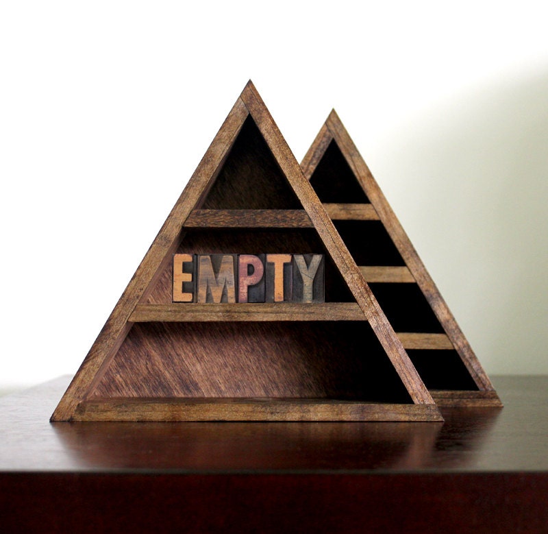 Triangle Wall Shelf - Ready for your collection - Three Tier