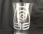 Avatar The Last Airbender Korra Bending Tribes Inspired Etched Pint Glass Earthbender