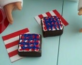 Iced Brownies for Dolls