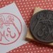 Custom Orchid Logo Stamp with Your Initials