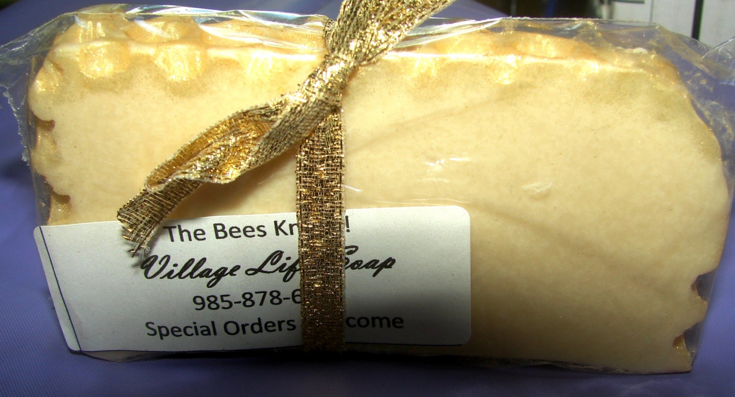 Beautiful Handmade Soap-"The Bees Knees"  Shea Butter with Honey Almond Fragrance