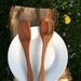 Applewood Spatula and Spoon Set Finished with Organic Olive Oil and Beeswax