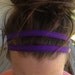 zipper headband purple or yellow stylish and unique.