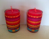 Mini Ribbon Candle Set (2 candles)