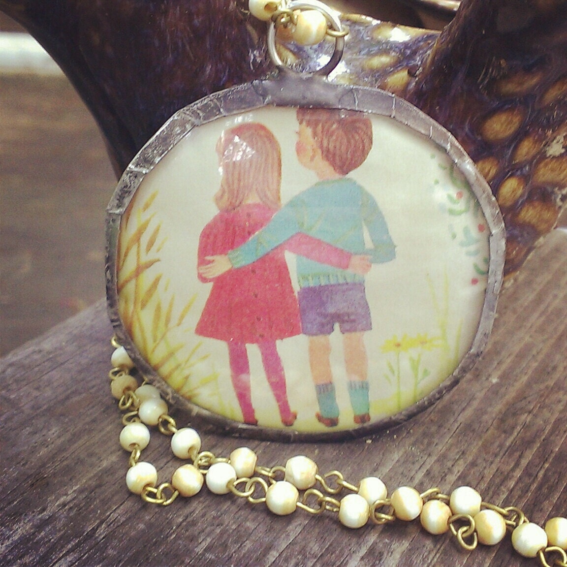 Storybook Charm 30-Charming Vintage Storybook images from kids books.  Vintage eye glass lens
