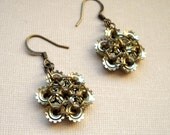 Flower/Snowflake Earrings - Golden - Lush Beads Industrial