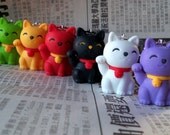 SALE Maneki Neko Necklace - Your Choice of Color