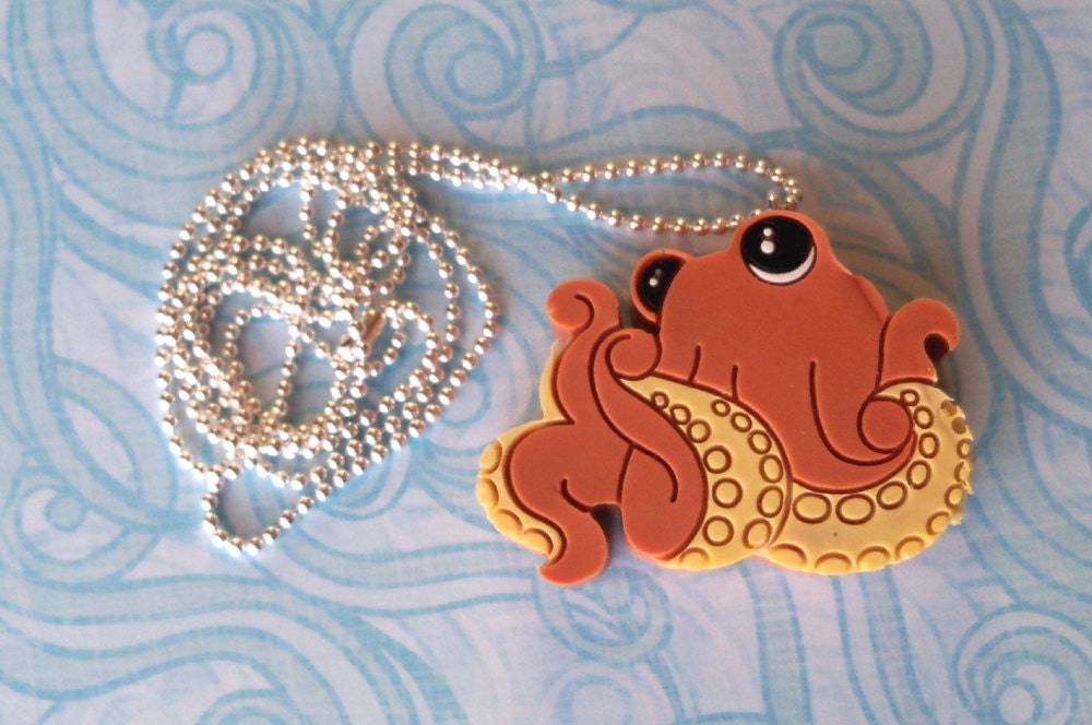SALE Octopus Necklace