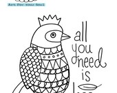 PDF Embroidery:  All you need is less (bird)