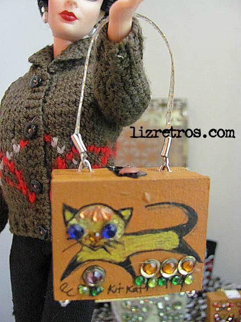 Gene, Lalka and Pals  Repro Enid Collins Style Kitty Kat Box Purse by RETROS