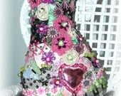 Fabric Cat Doll Fine Embroidery Crazy Quilt