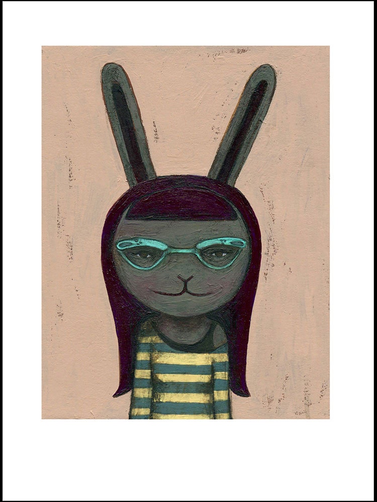 SMALL PRINT, Dust Bunny, an archival print of original illustration by Anna Tillett Designs