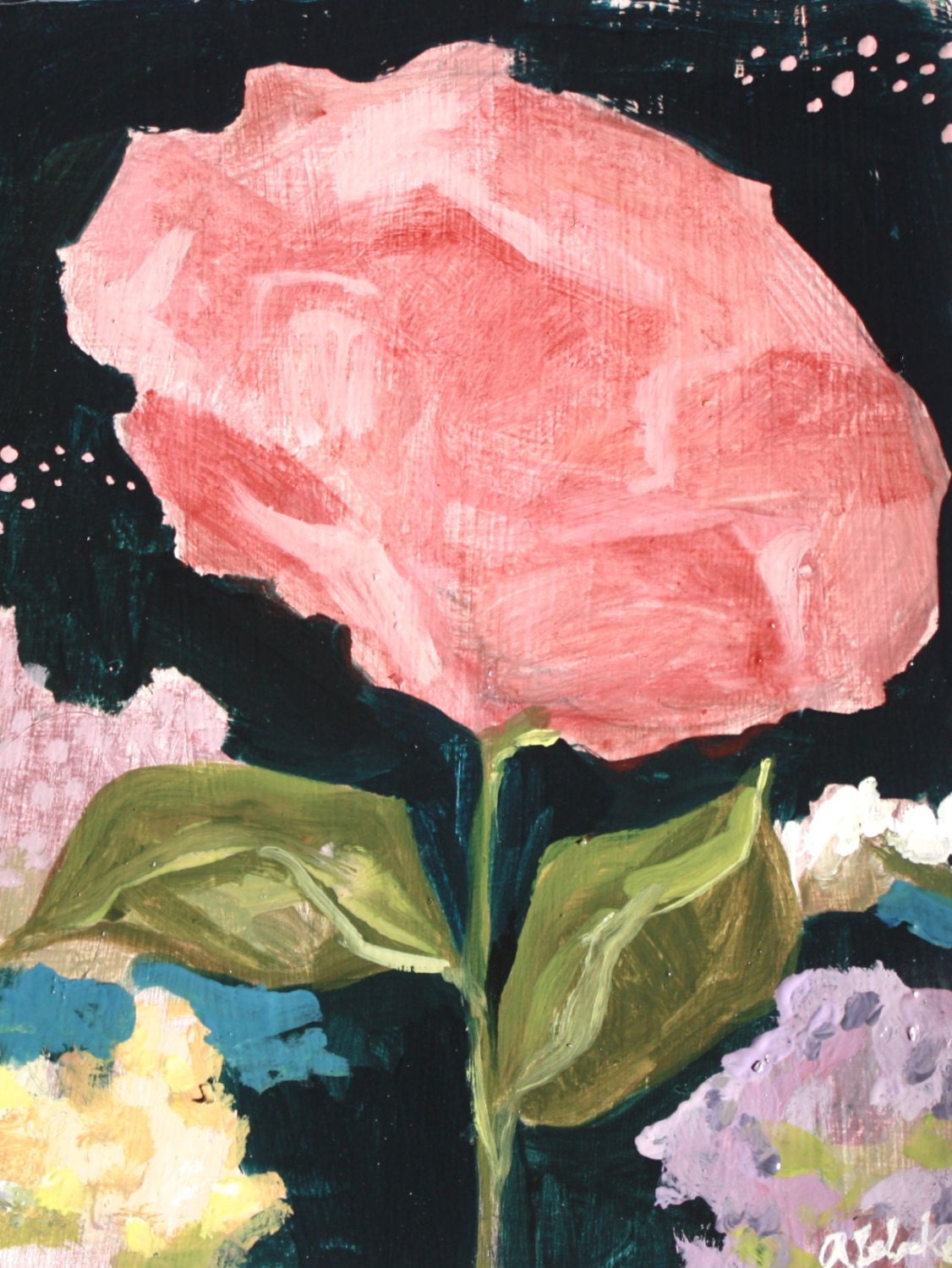 floral no. 7 - original oil painting