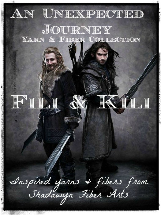 Last Day to Order - Fili and Kili - SW Merino Spinning Fiber OR SW Merino Fingering/Sock Yarn - The Hobbit Club