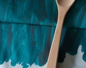 Watercolor Wash Linen / Cotton Tea Towel - Deep Sea Blue