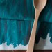Watercolor Wash Linen / Cotton Tea Towel - Deep Sea Blue