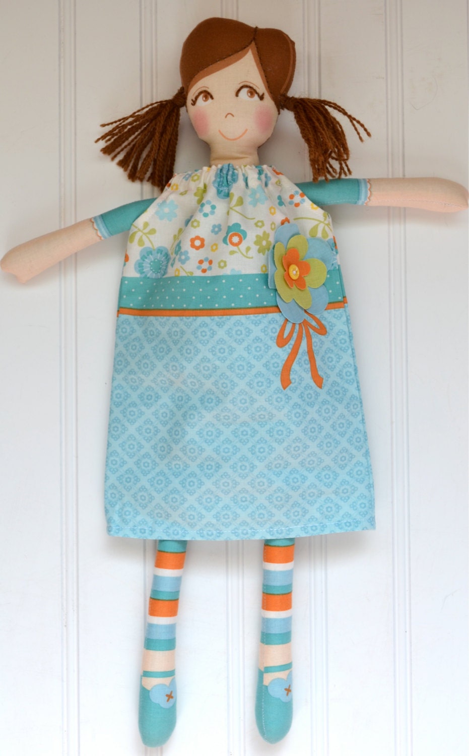 Dress-up Doll Riley Blake, Turquoise