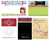 Display Card Custom Design for Earrings Jewelry Hair Clips Bows