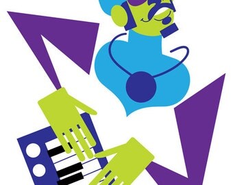 Stevie Wonder Art Print, 8x10 Soul Music Portrait Illustration