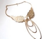 1970s Boucher Gold Statement Necklace