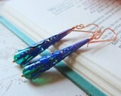 Colorburst - Hand-Painted Filigree Earrings