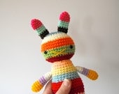 children rabbit toy amigurumi crochet doll rainbow spring .. hamilton