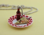 Pizza and Coke Necklace