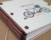 Personalized Bicycle Wedding Guest Book or Photo Album - Expandable - Custom Made for You
