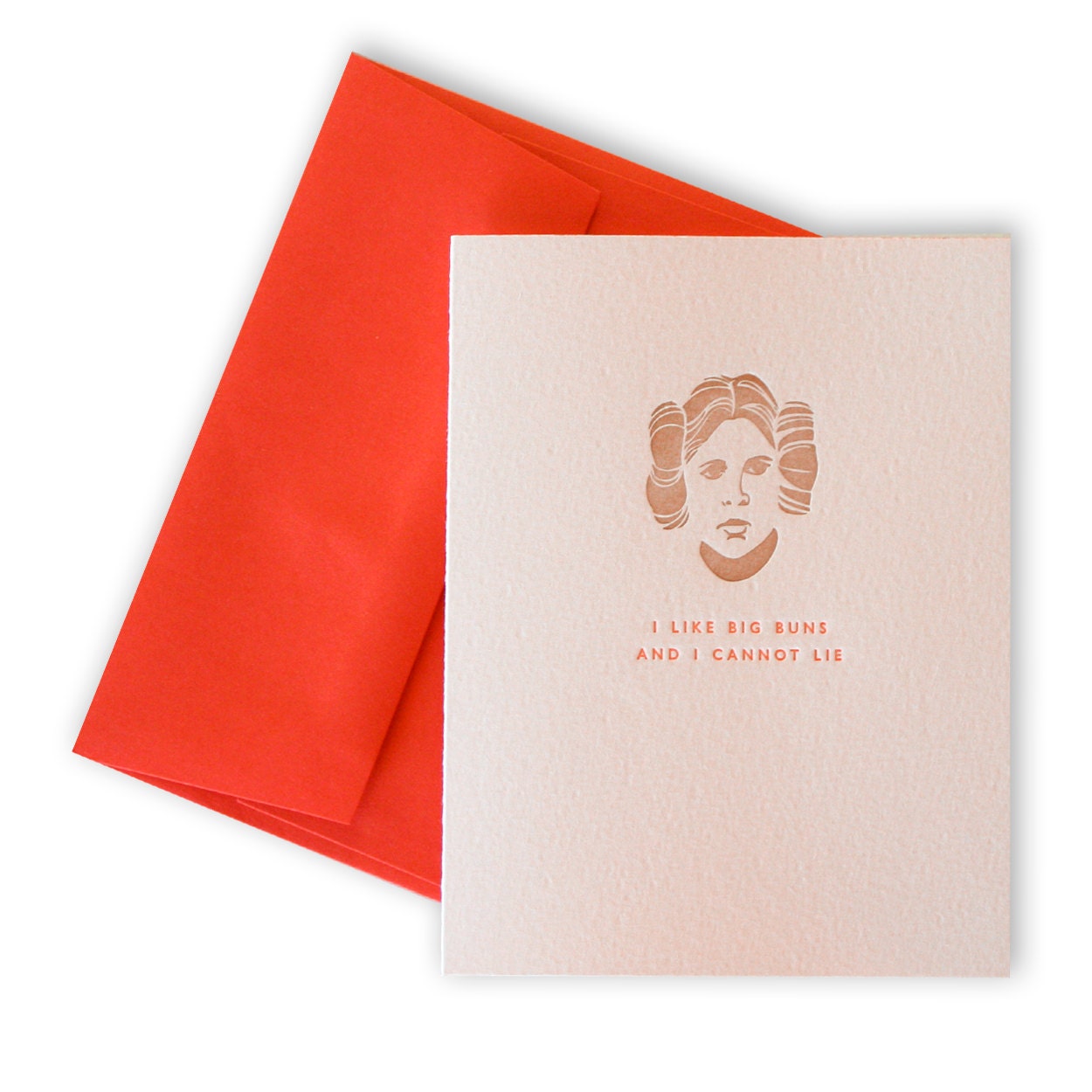 PRINCESS LEIA, Letterpess Valentine Card