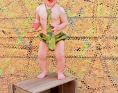 Little Boys,  Necktie and Matching Diaper Cover Set Biking Xing Olive Green, Black Photography Prop, Dressy