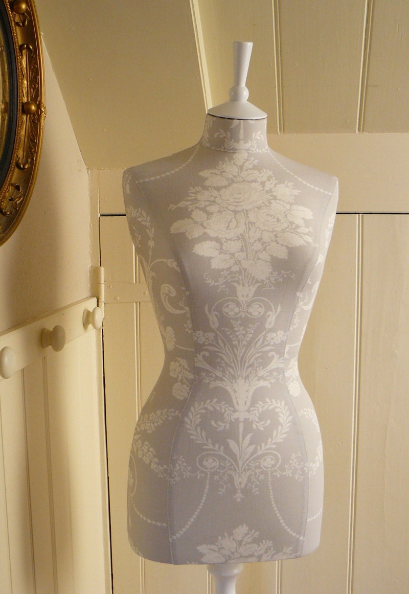 Laura Ashley Fabric Corset laced Mannequin Dressform Display - Keri