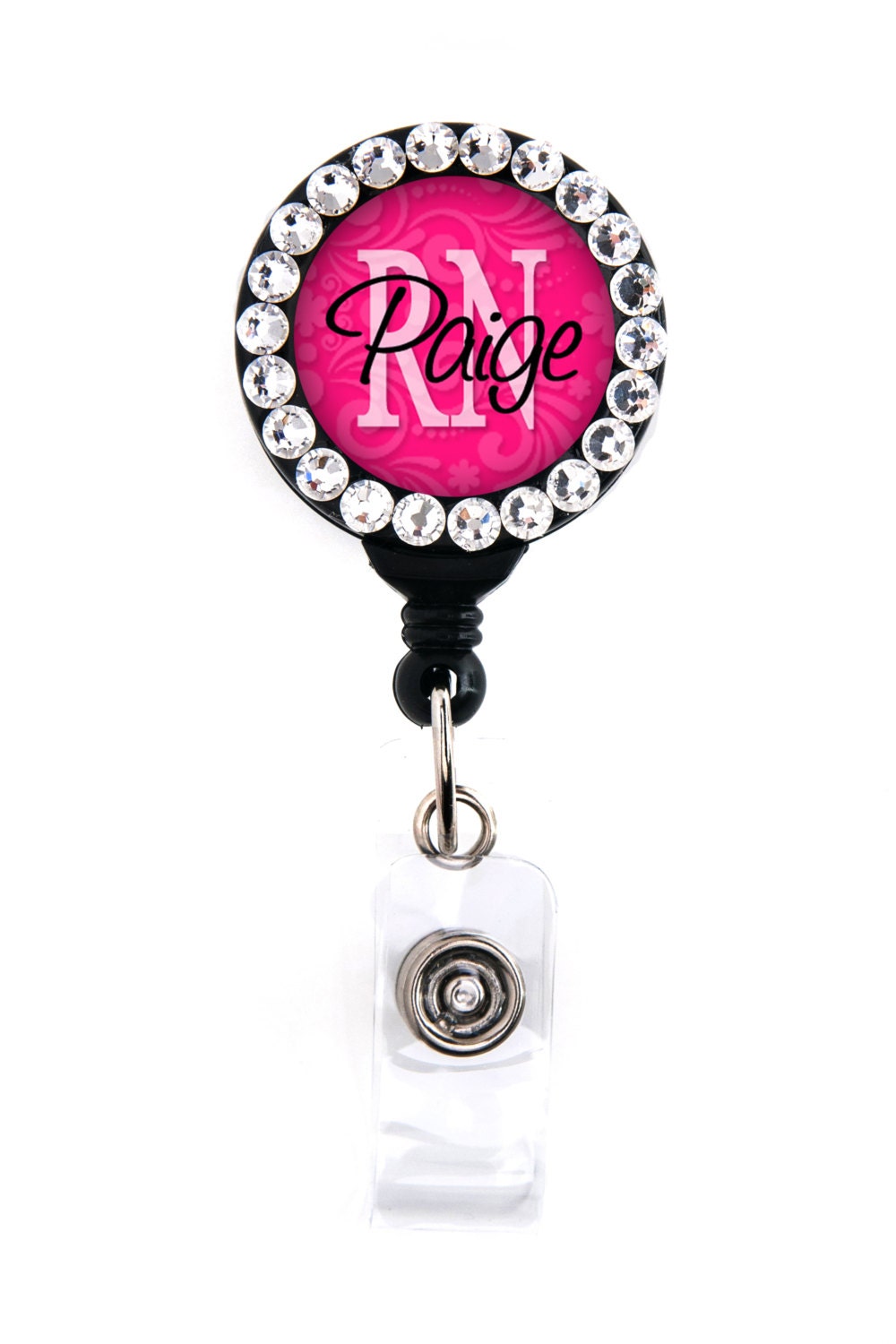 Retractable ID Badge Holder Personalized RN by GoodGirlGoneBadge