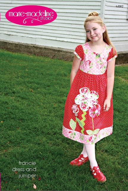 francie dress and jumper pattern by marie-madeline studio (M082)