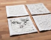 quilted coasters - snow day