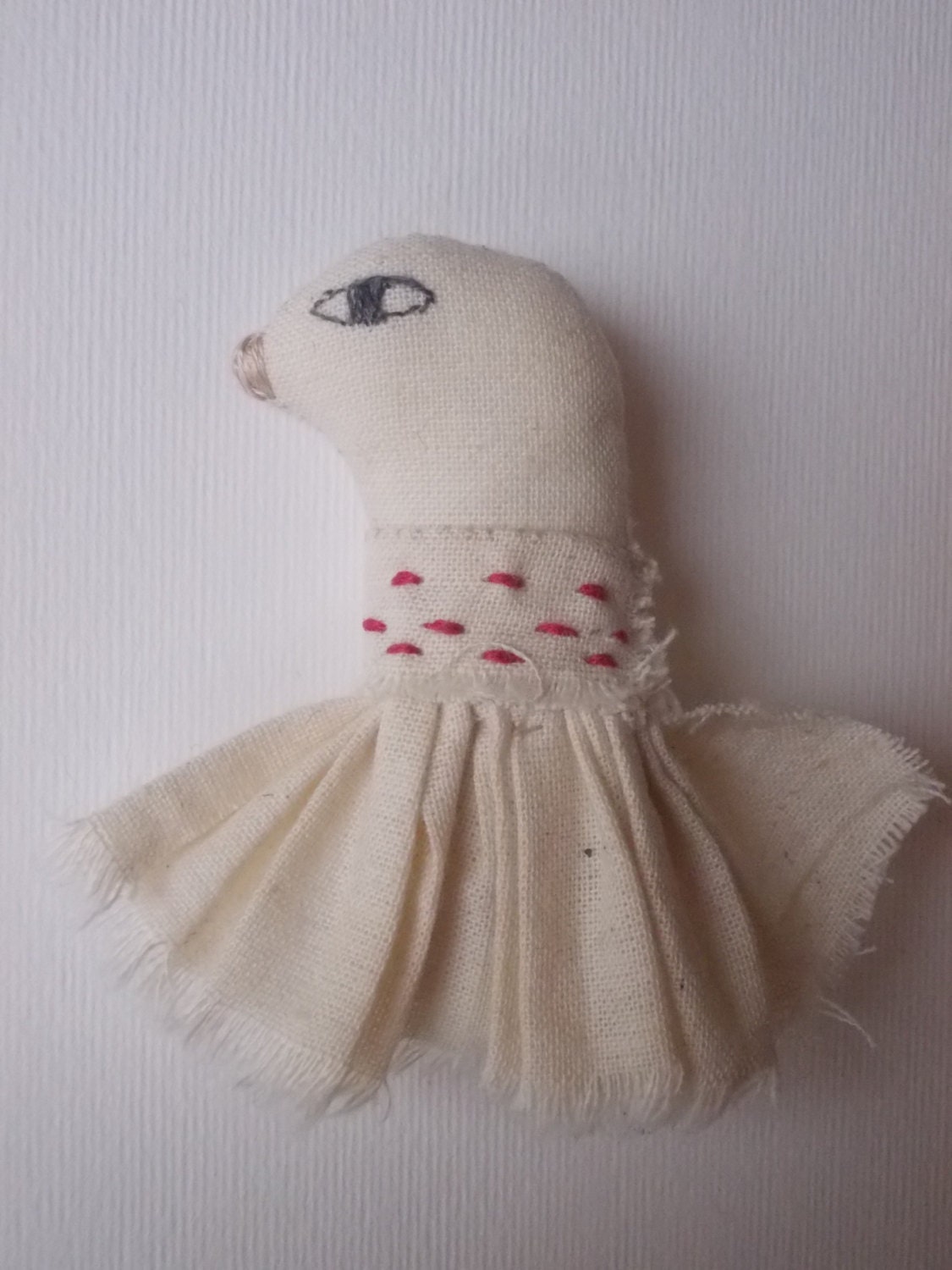 Bird Brooch - Folk art